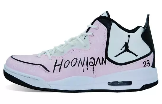 Кроссовки Jordan Courtside 23 Vintage Basketball Shoes Men Mid-top Pink/white/black, розовый