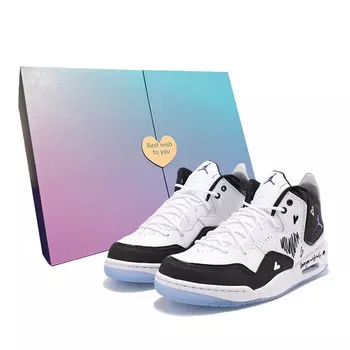 Кроссовки Jordan Courtside 23 Vintage Basketball Shoes Men Mid-top Black/white, белый
