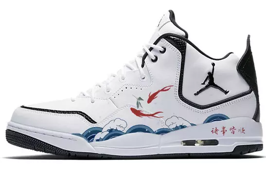 Кроссовки Jordan Courtside 23 Vintage Basketball Shoes Men Mid-top Black/white, белый