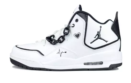 Кроссовки Jordan Courtside 23 Vintage Basketball Shoes Men Mid-top White/black, белый/черный
