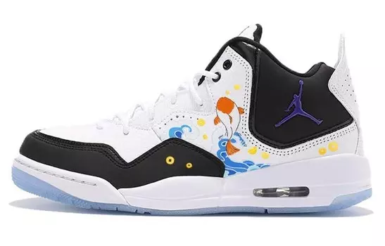 Кроссовки Jordan Courtside 23 Vintage Basketball Shoes Men Mid-top Black/white, черный