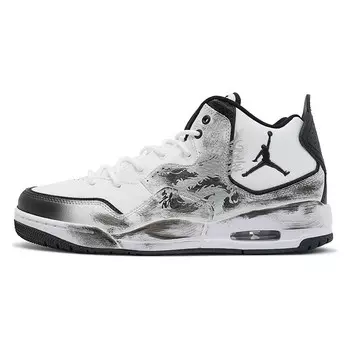 Кроссовки Jordan Courtside 23 Vintage Basketball Shoes Men Mid-top Black/white/gray, белый/серый