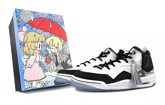 Кроссовки Jordan Courtside 23 Vintage Basketball Shoes Women's Mid-top Black/white, белый