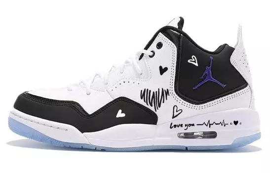 Кроссовки Jordan Courtside 23 Vintage Basketball Shoes Women's Mid-top Black/white, белый
