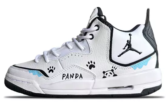 Кроссовки Jordan Courtside 23 Vintage Basketball Shoes Women's Mid-top Black/white/blue, цвет Milk panda