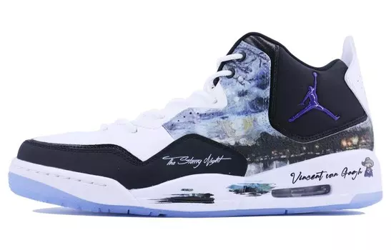 Кроссовки Jordan Courtside 23 Vintage Basketball Shoes Men Mid-top Black/Hyper Royal/Chrome, черный