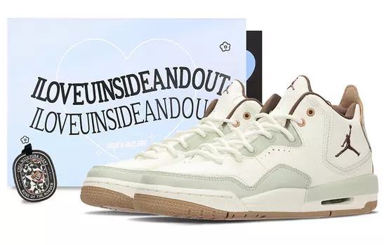 Кроссовки Jordan Courtside 23 Vintage Basketball Shoes Women's Mid-top White/green, зеленый