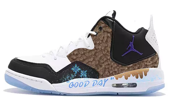 Кроссовки Jordan Courtside 23 Vintage Basketball Shoes Women's Mid-top Black/white, белый