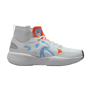 Кроссовки Jordan Delta 3 Mid 'Pure Platinum Chambray Total Orange', белый