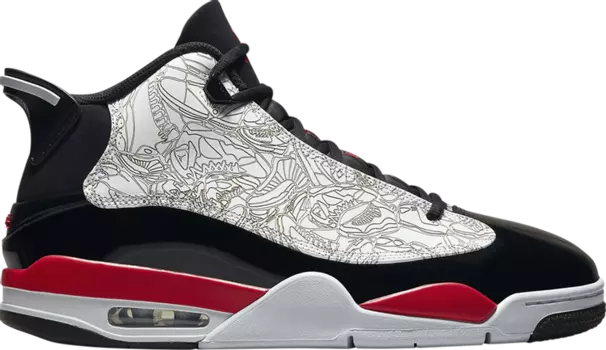 Кроссовки Jordan Dub Zero Fire Red, черный