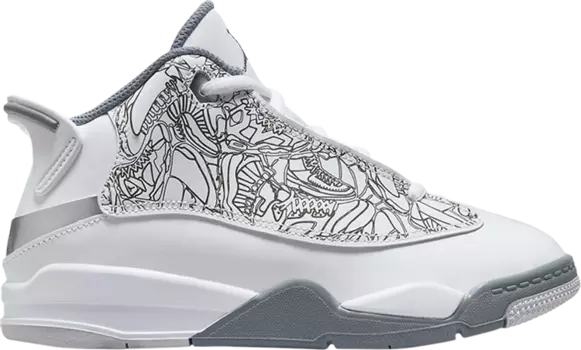 Кроссовки Jordan Dub Zero PS White Cool Grey, белый