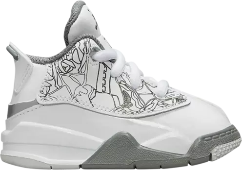 Кроссовки Jordan Dub Zero TD White Cool Grey, белый
