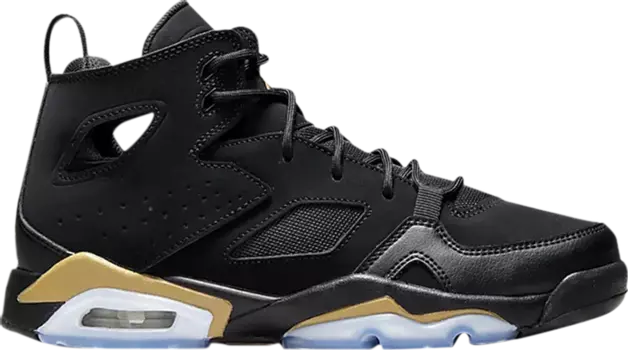 Кроссовки Jordan Flight Club 91 GS Black Metallic Gold, черный