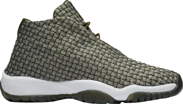 Кроссовки Jordan Future BG Olive Canvas, зеленый