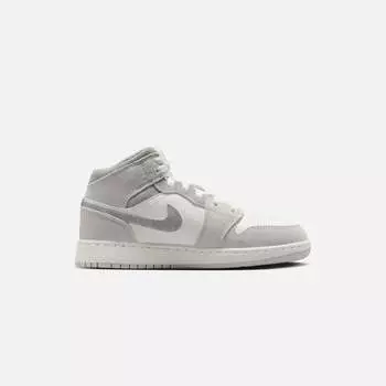 Кроссовки Jordan GS Air Jordan 1 Mid SE, цвет White/Sail/Neutral Grey/Oxidized