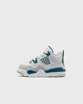Кроссовки Jordan Jordan 4 Td "Military Blue", цвет off white/military blue-neutral gre