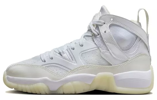 Кроссовки Jordan Jumpman Two Trey Vintage Basketball Shoes Women's High-top White, белый