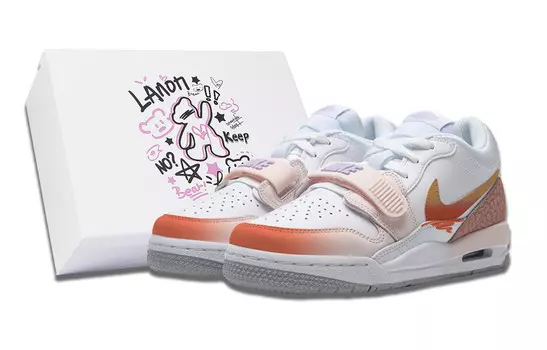 Кроссовки JORDAN Legacy 312 Kids' Basketball Shoes Grade School, белый