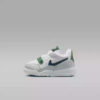 Кроссовки Jordan Legacy 312 Low Infant/Toddler Shoes, цвет White/Wolf Grey/Pine Green/Industrial Blue