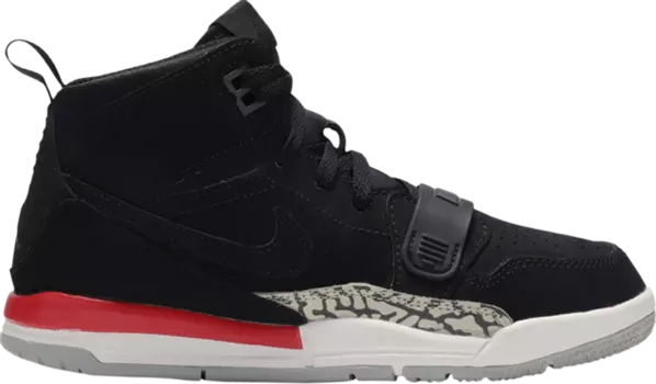 Кроссовки Jordan Legacy 312 PS Black Fire Red, черный