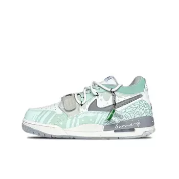 Кроссовки Jordan Legacy 312 Skateboarding Shoes Men Low-top White/Turquoise, фуксия/белый/черный