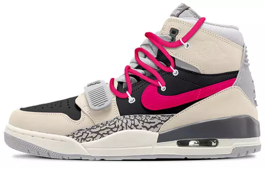 Кроссовки Jordan Legacy 312 Vintage Basketball Shoes Men High-top Pink, цвет Magenta