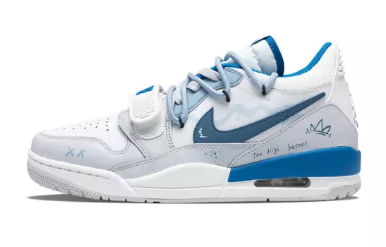 Кроссовки Jordan Legacy 312 Vintage Basketball Shoes Men Low-top Blue, синий