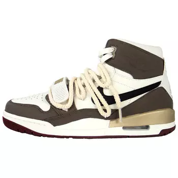 Кроссовки Jordan Legacy 312 Vintage Basketball Shoes Men High-top Brown, цвет Coffee