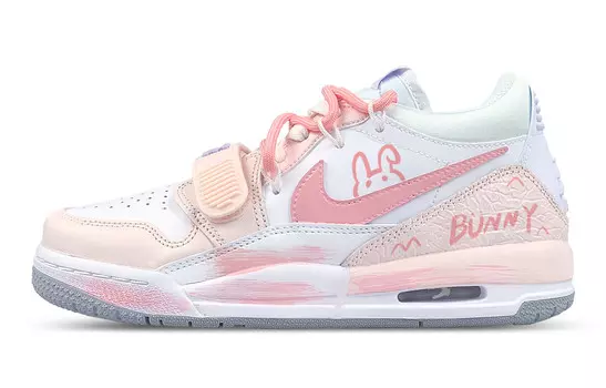 Кроссовки Jordan Legacy 312 Vintage Basketball Shoes Women's Low-top White/pink, белый
