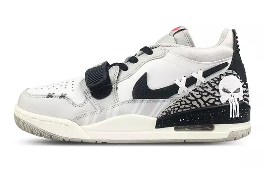 Кроссовки Jordan Legacy 312 Vintage Basketball Shoes Men Low-top Black/white/gray, черный/белый/серый