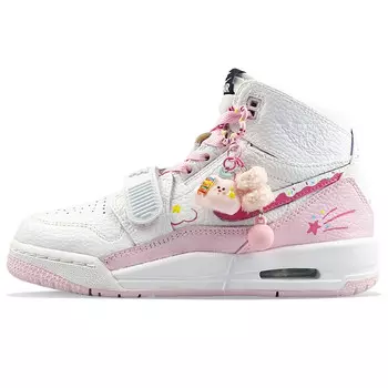 Кроссовки Jordan Legacy 312 Vintage Basketball Shoes Women's High-top Pink/white, белый