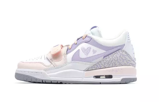 Кроссовки Jordan Legacy 312 Vintage Basketball Shoes Women's Low-top Purple/Pink, фиолетовый