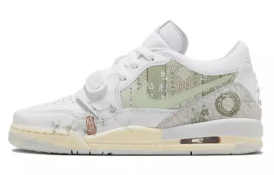 Кроссовки Jordan Legacy 312 Vintage Basketball Shoes Women's Low-top Silver/White, белый