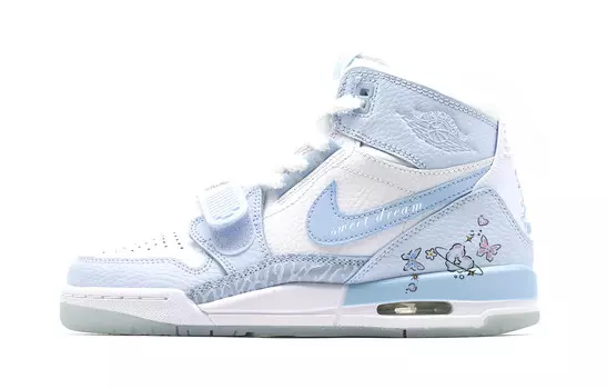 Кроссовки Jordan Legacy 312 Vintage Basketball Shoes Women's Mid-top Blue/White/Pink, синий