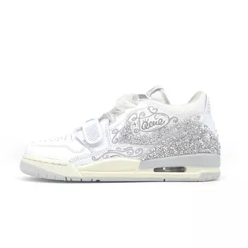 Кроссовки Jordan Legacy 312 Vintage Basketball Shoes Women's Low-top Silver, серебряный