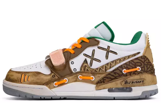 Кроссовки Jordan Legacy 312 Vintage Basketball Shoes Men Low-top Brown/yellow, коричневый