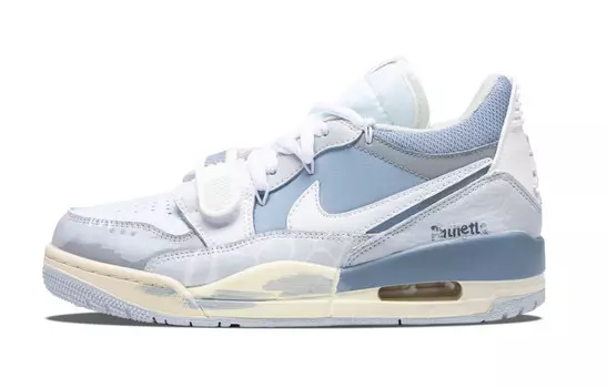 Кроссовки Jordan Legacy 312 Vintage Basketball Shoes Men Low-top Blue/gray, голубой