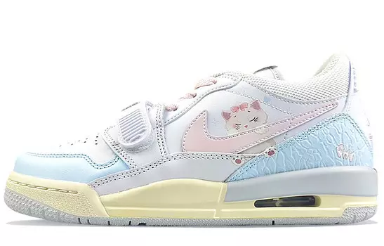 Кроссовки Jordan Legacy 312 Vintage Basketball Shoes Women's Low-top Pink/Blue, белый