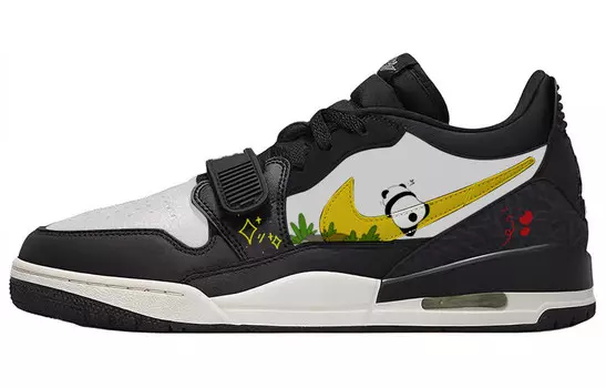 Кроссовки Jordan Legacy 312 Vintage Basketball Shoes Men Low-top Black/white, черный