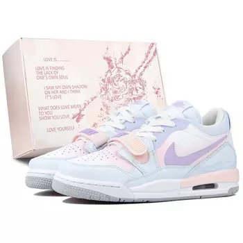 Кроссовки Jordan Legacy 312 Vintage Basketball Shoes Women's Mid-top Pink/Purple/Blue, розовый