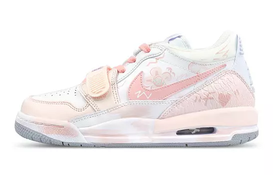 Кроссовки Jordan Legacy 312 Vintage Basketball Shoes Women's Low-top White/pink, белый