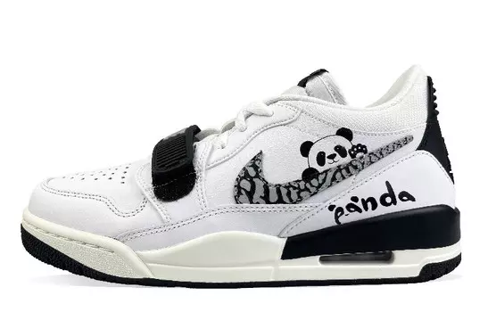 Кроссовки Jordan Legacy 312 Vintage Basketball Shoes Men Mid-top Black, белый