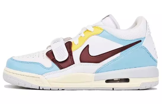 Кроссовки Jordan Legacy 312 Vintage Basketball Shoes Men Low-top White/blue/brown, коричневый