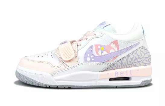 Кроссовки Jordan Legacy 312 Vintage Basketball Shoes Women's Low-top White, розовый