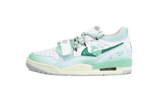 Кроссовки Jordan Legacy 312 Vintage Basketball Shoes Men Low-top White, цвет Forest Language Divine Deer
