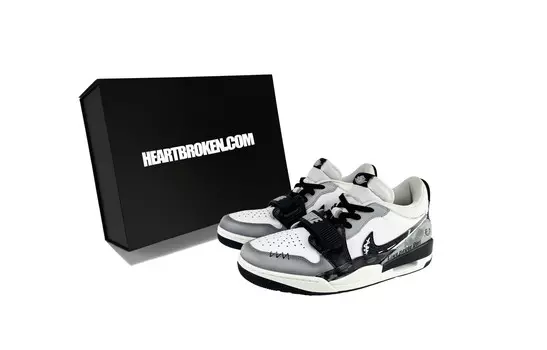 Кроссовки Jordan Legacy 312 Vintage Basketball Shoes Men Low-top Black/White/Gray, черный