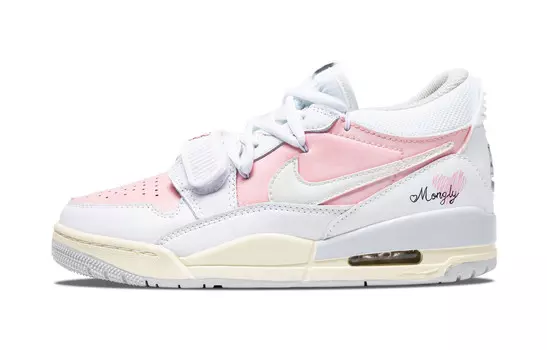 Кроссовки Jordan Legacy 312 Vintage Basketball Shoes Men Low-top White/pink, белый