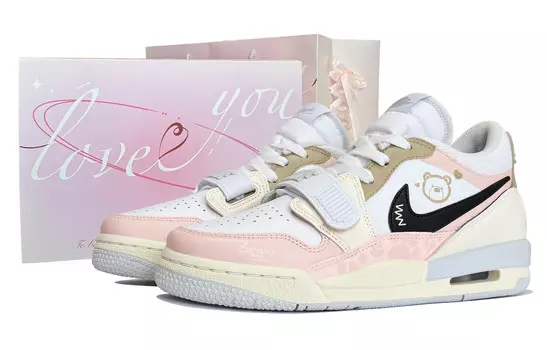 Кроссовки Jordan Legacy 312 Vintage Basketball Shoes Women's Low-top Pink/white, розовый