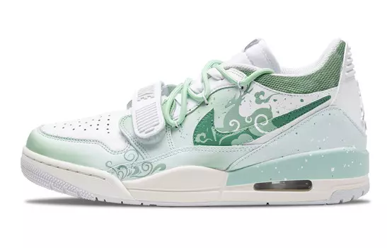 Кроссовки Jordan Legacy 312 Vintage Basketball Shoes Women's Low-top Cyan, зеленый