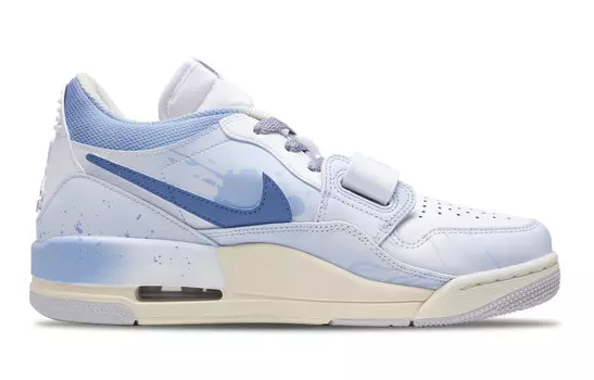 Кроссовки Jordan Legacy 312 Vintage Basketball Shoes Men Low-top Sea Blue, синий